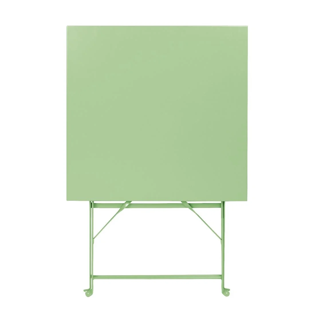 Bolero Perth Light Green Pavement Style Steel Table Square 600mm - Image 2