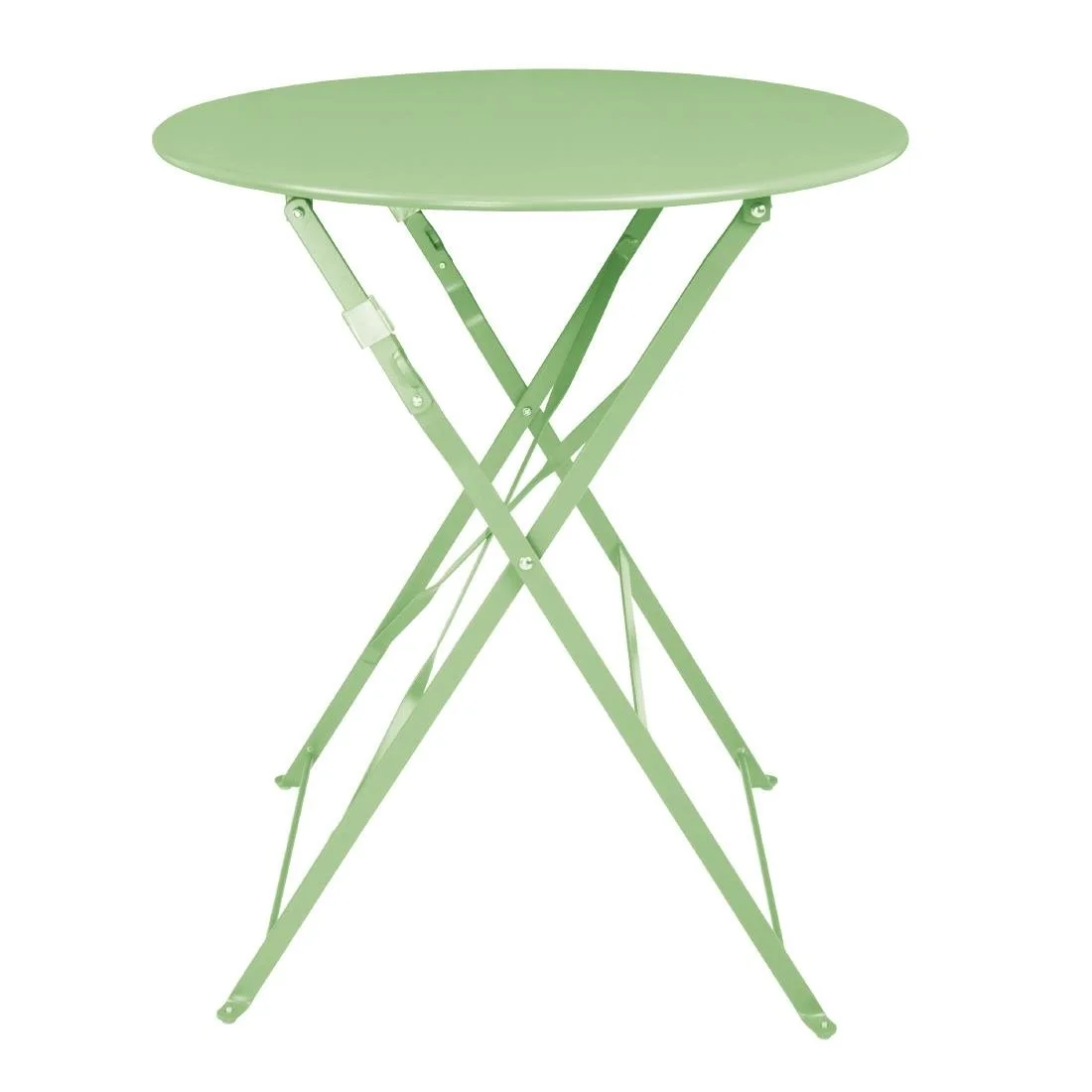 Bolero Perth Light Green Pavement Style Steel Table Round 600mm - Image 1