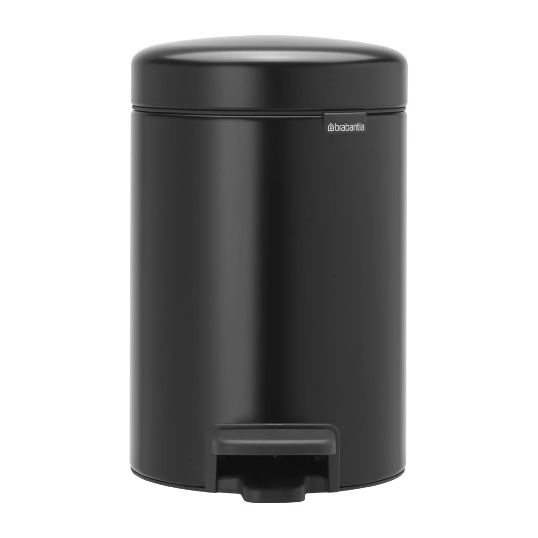 Brabantia Newlcon Pedal Bin Matt Black 3Ltr