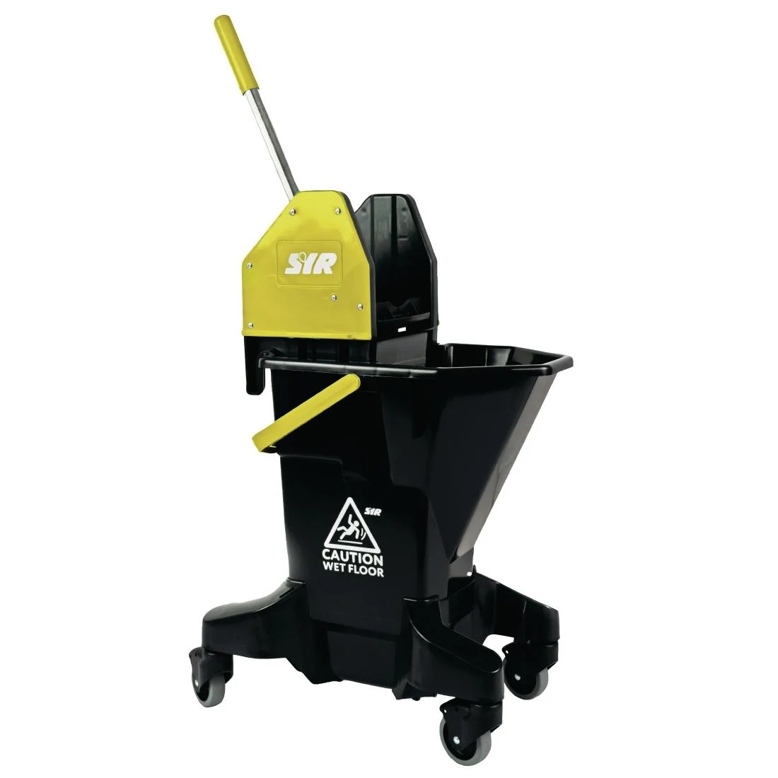 SYR Long Tall Sally Recycled Plastic Mop Bucket & Wringer 16Ltr Yellow