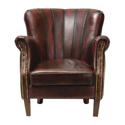 Lancaster Leather Chair Red - Image 3