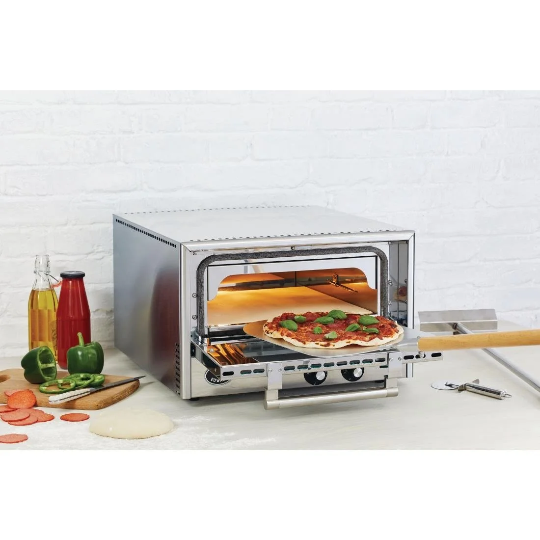 King Edward Colore Pizza Oven Stainless Steel - Image 3
