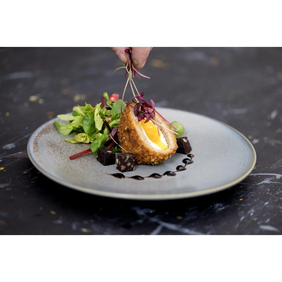 Olympia Ember Coupe Plates Blue 230mm (6 Pack) - Image 8