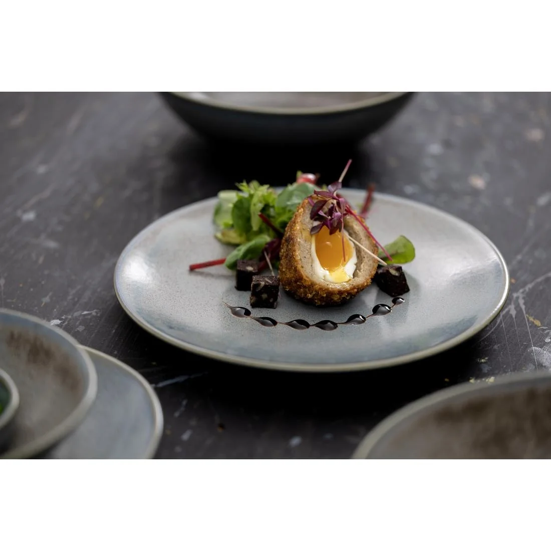 Olympia Ember Coupe Plates Blue 275mm (4 Pack) - Image 7