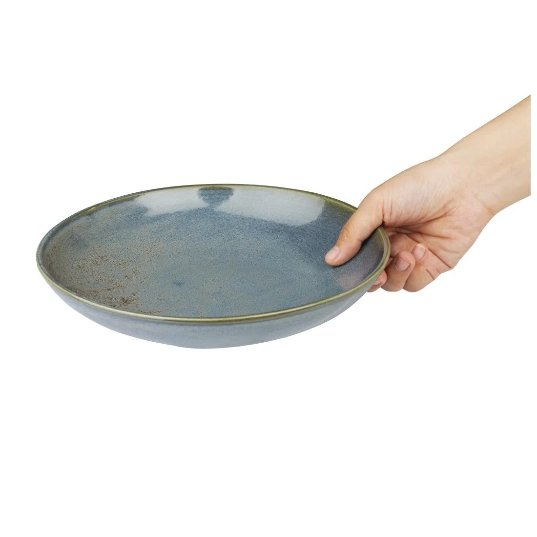Olympia Ember Low Coupe Bowls Blue 230mm (4 Pack) - Image 7