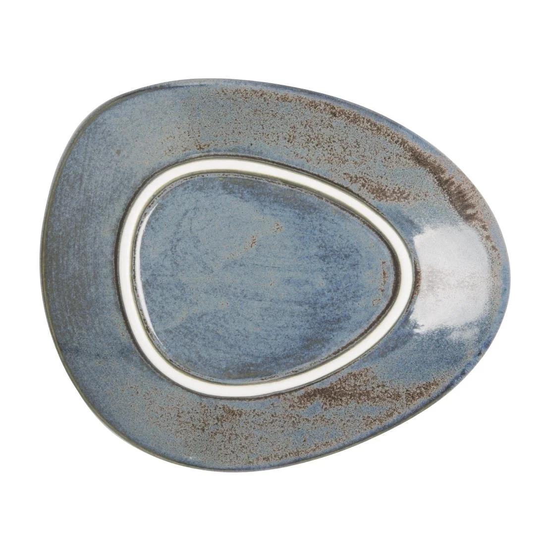 Olympia Ember Triangle Plates Blue 308mm (4 Pack) - Image 4