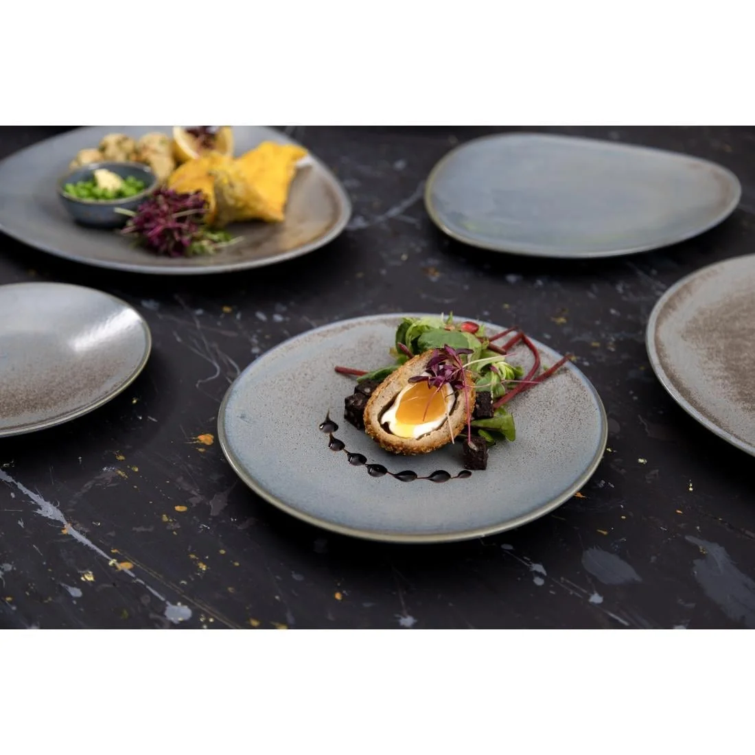 Olympia Ember Blue Coupe Plates 180mm (6 Pack) - Image 7