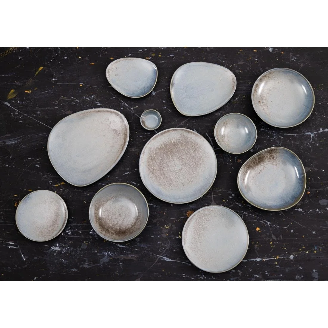 Olympia Ember Coupe Plates Blue 275mm (4 Pack) - Image 10