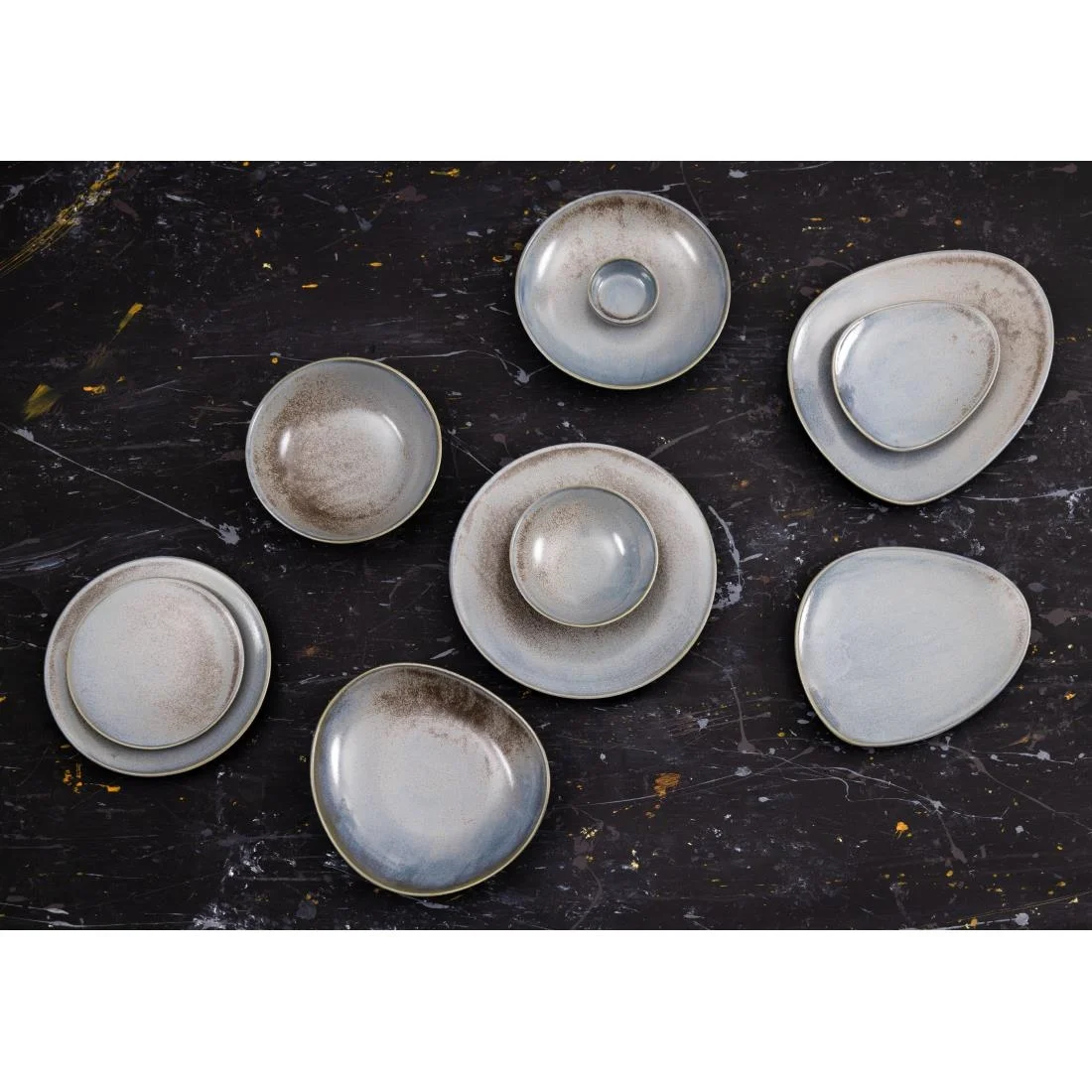 Olympia Ember Coupe Plates Blue 275mm (4 Pack) - Image 13