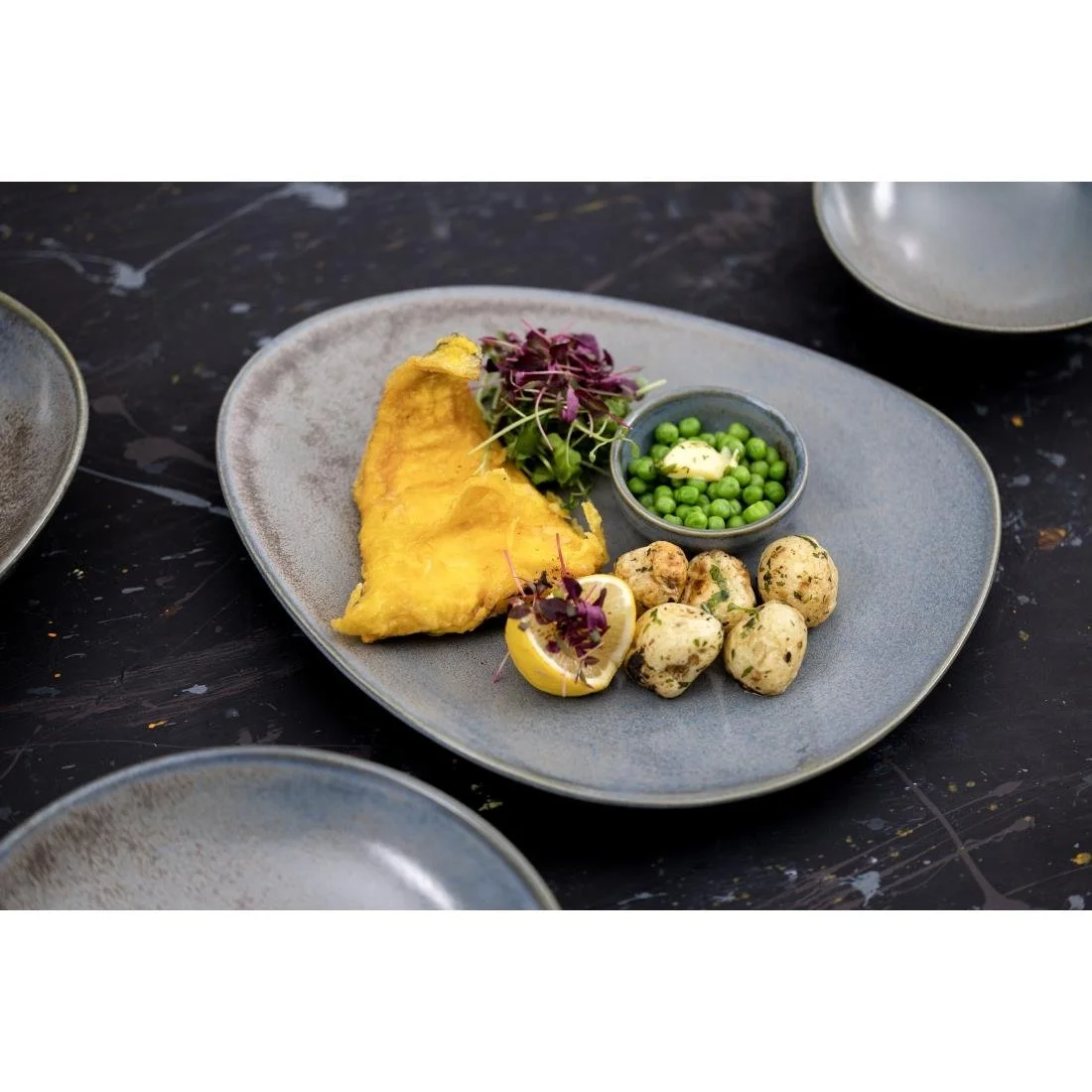 Olympia Ember Triangle Plates Blue 250mm (6 Pack) - Image 13