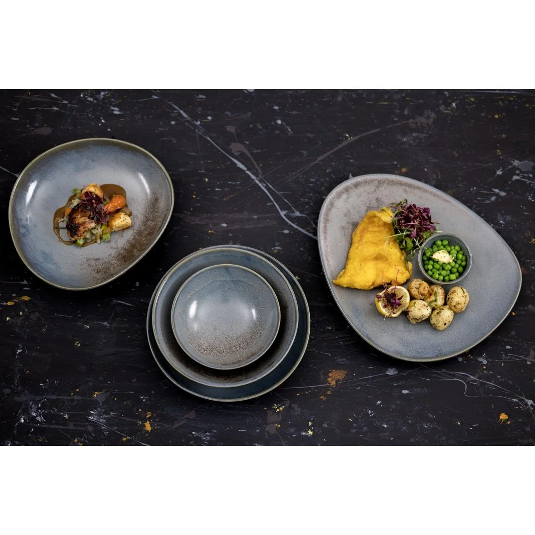 Olympia Ember Coupe Bowls Blue 152mm (6 Pack) - Image 12