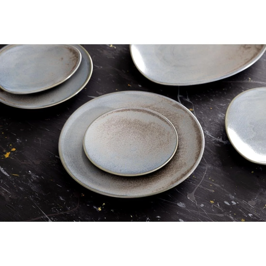 Olympia Ember Triangle Plates Blue 190mm (6 Pack) - Image 12