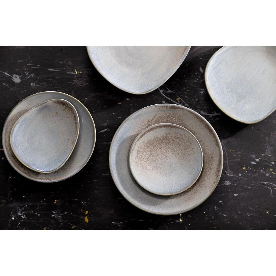 Olympia Ember Triangle Plates Blue 308mm (4 Pack) - Image 15