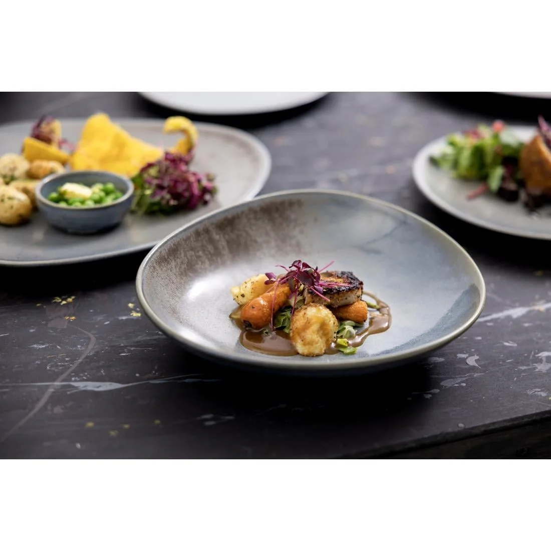 Olympia Ember Triangle Plates Blue 190mm (6 Pack) - Image 17