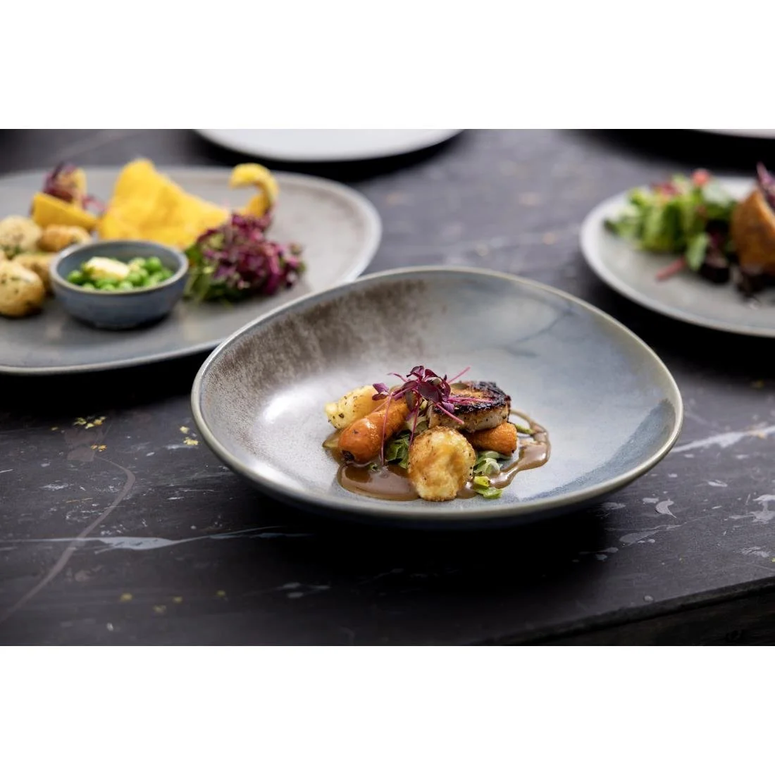 Olympia Ember Triangle Plates Blue 190mm (6 Pack) - Image 17