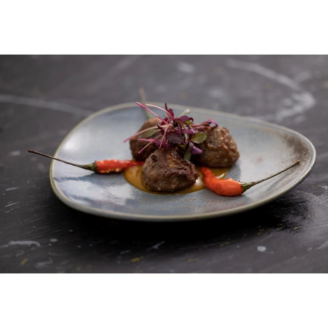 Olympia Ember Triangle Plates Blue 190mm (6 Pack) - Image 18