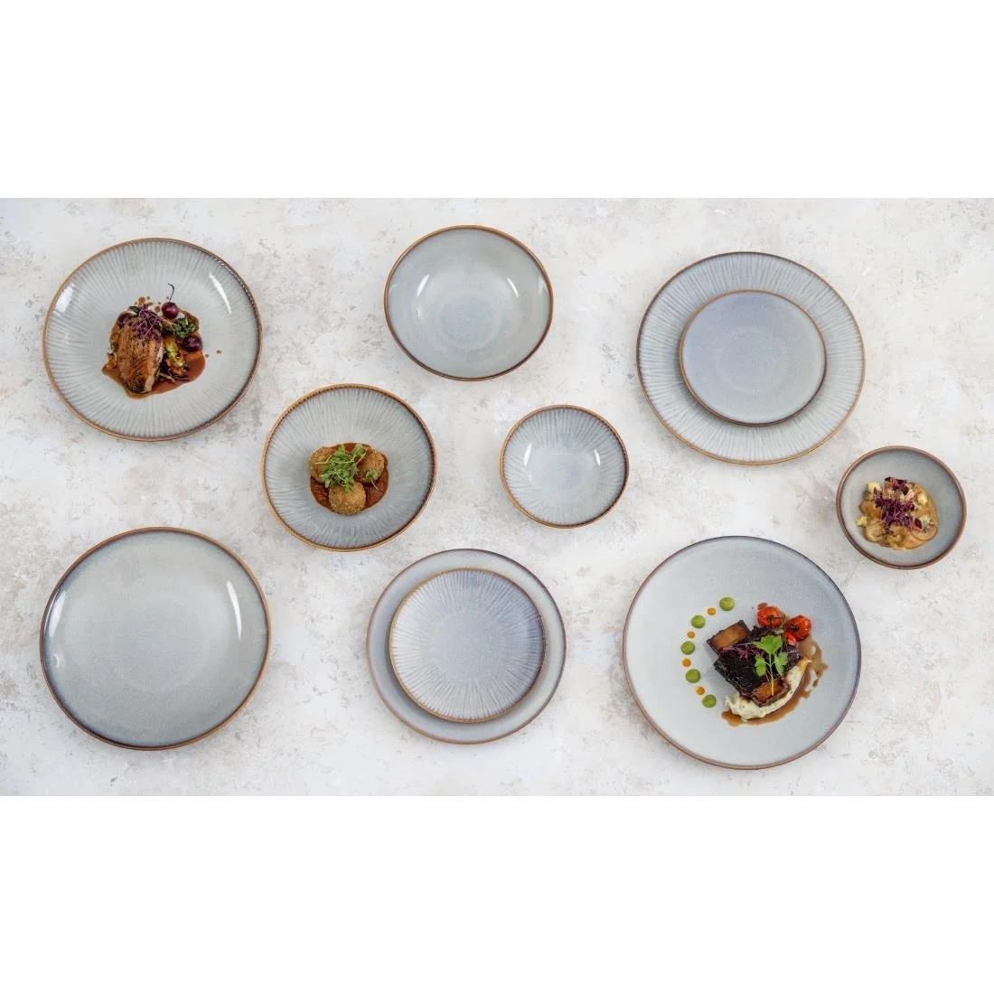Olympia Drift Embossed Coupe Bowls 155mm (6 Pack) - Image 2