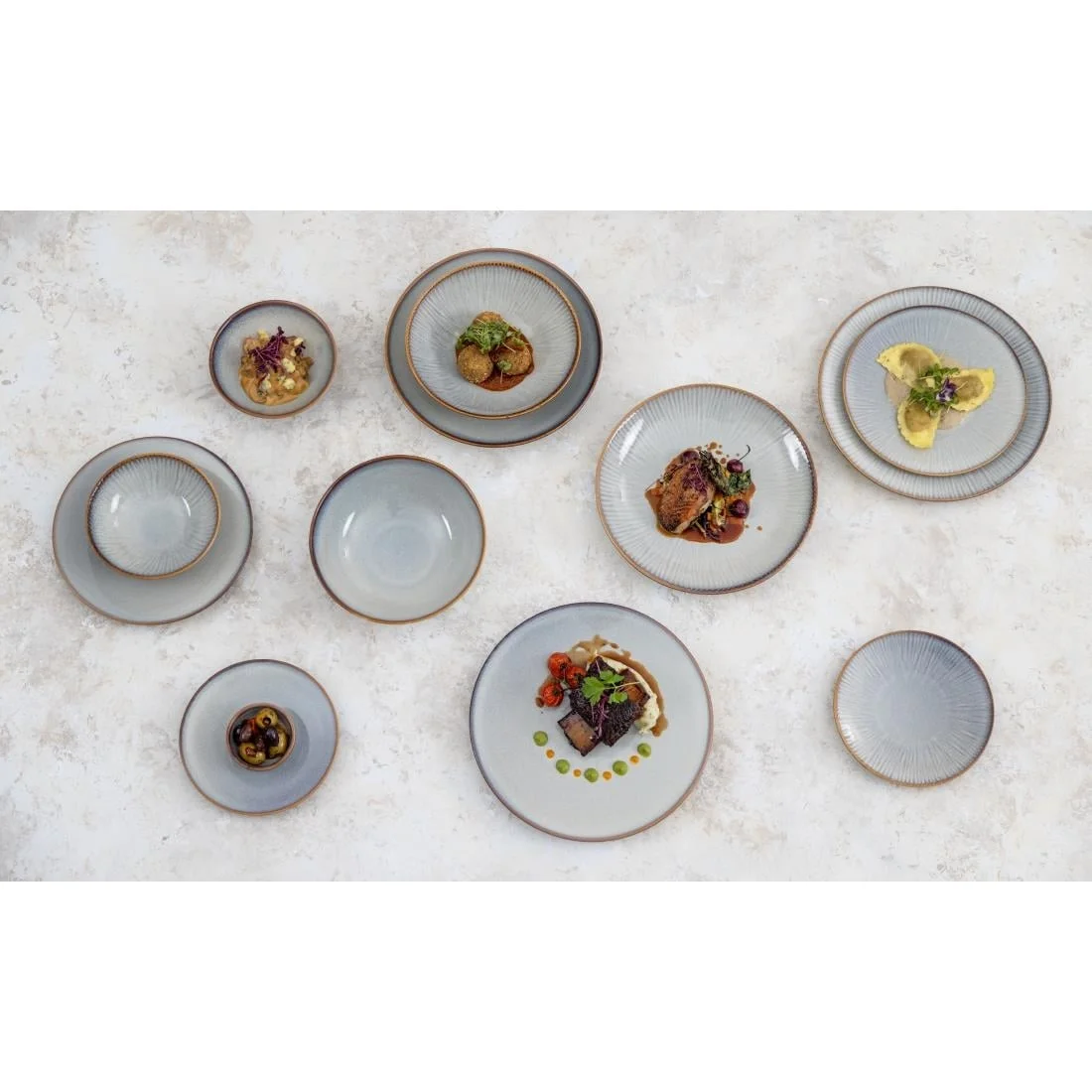 Olympia Drift Plain Coupe Low Bowls 260mm (4 Pack) - Image 3