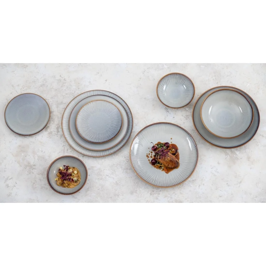 Olympia Drift Plain Coupe Low Bowls 260mm (4 Pack) - Image 5