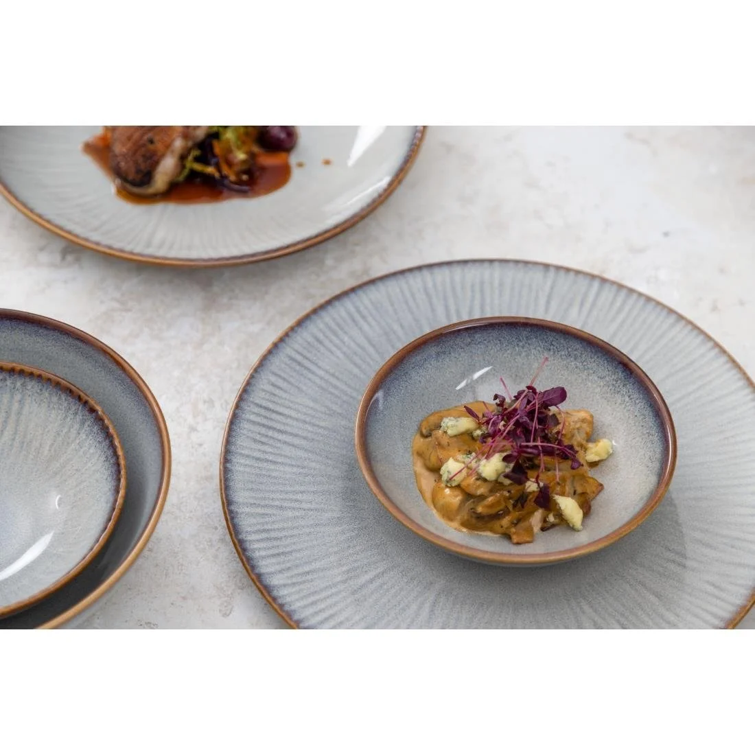 Olympia Drift Embossed Coupe Bowls 155mm (6 Pack) - Image 5