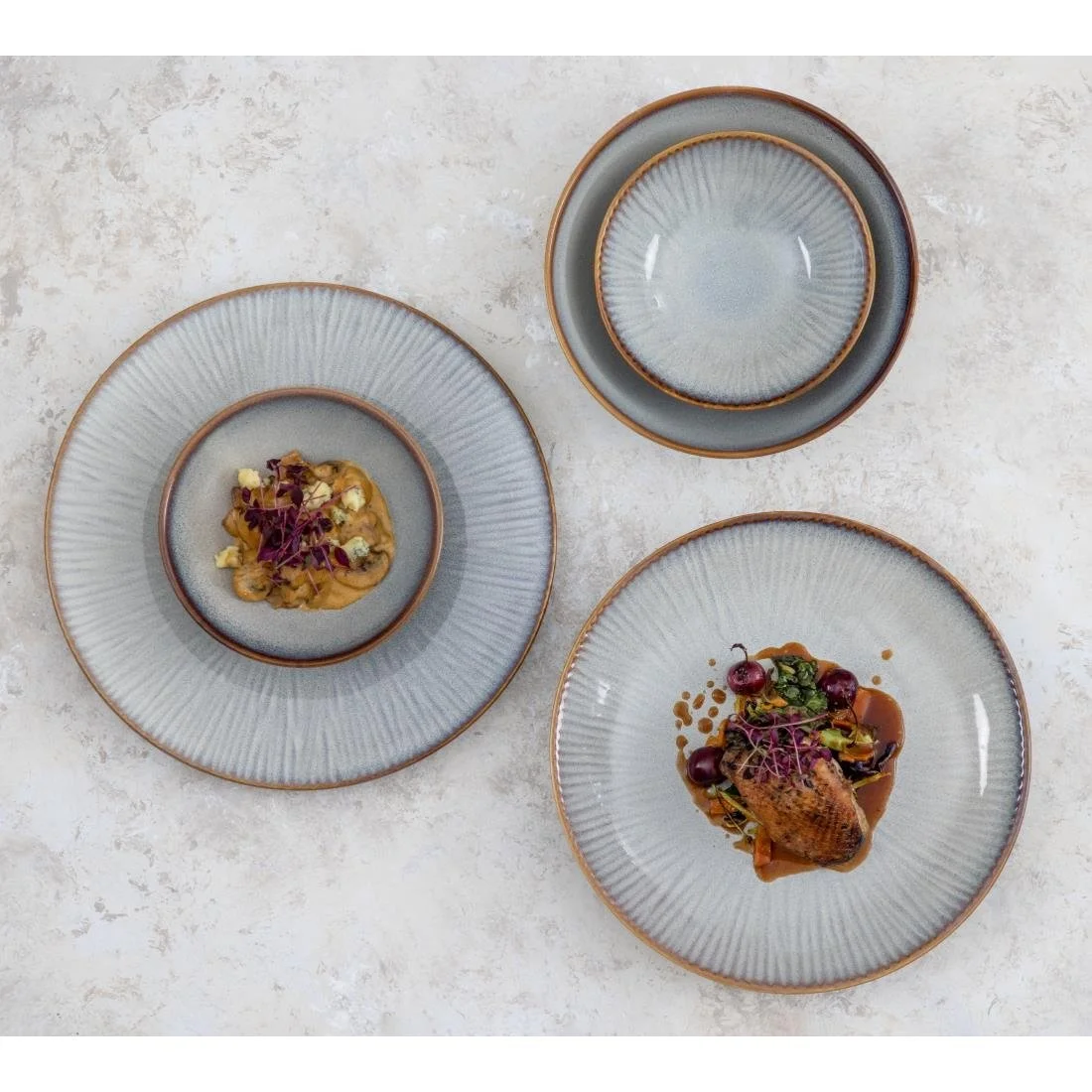 Olympia Drift Embossed Coupe Bowls 155mm (6 Pack) - Image 6