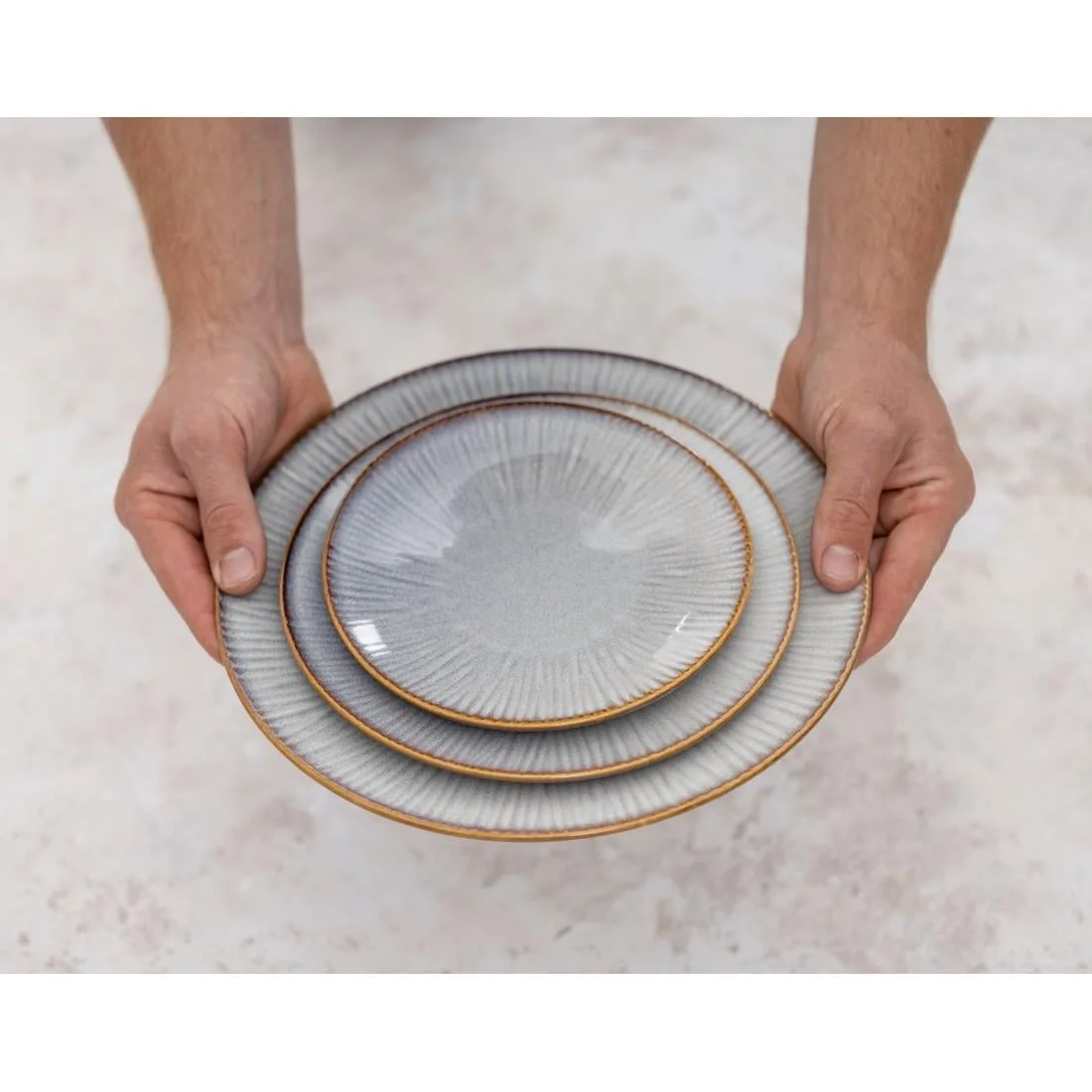Olympia Drift Embossed Coupe Plates 180mm (6 Pack) - Image 11