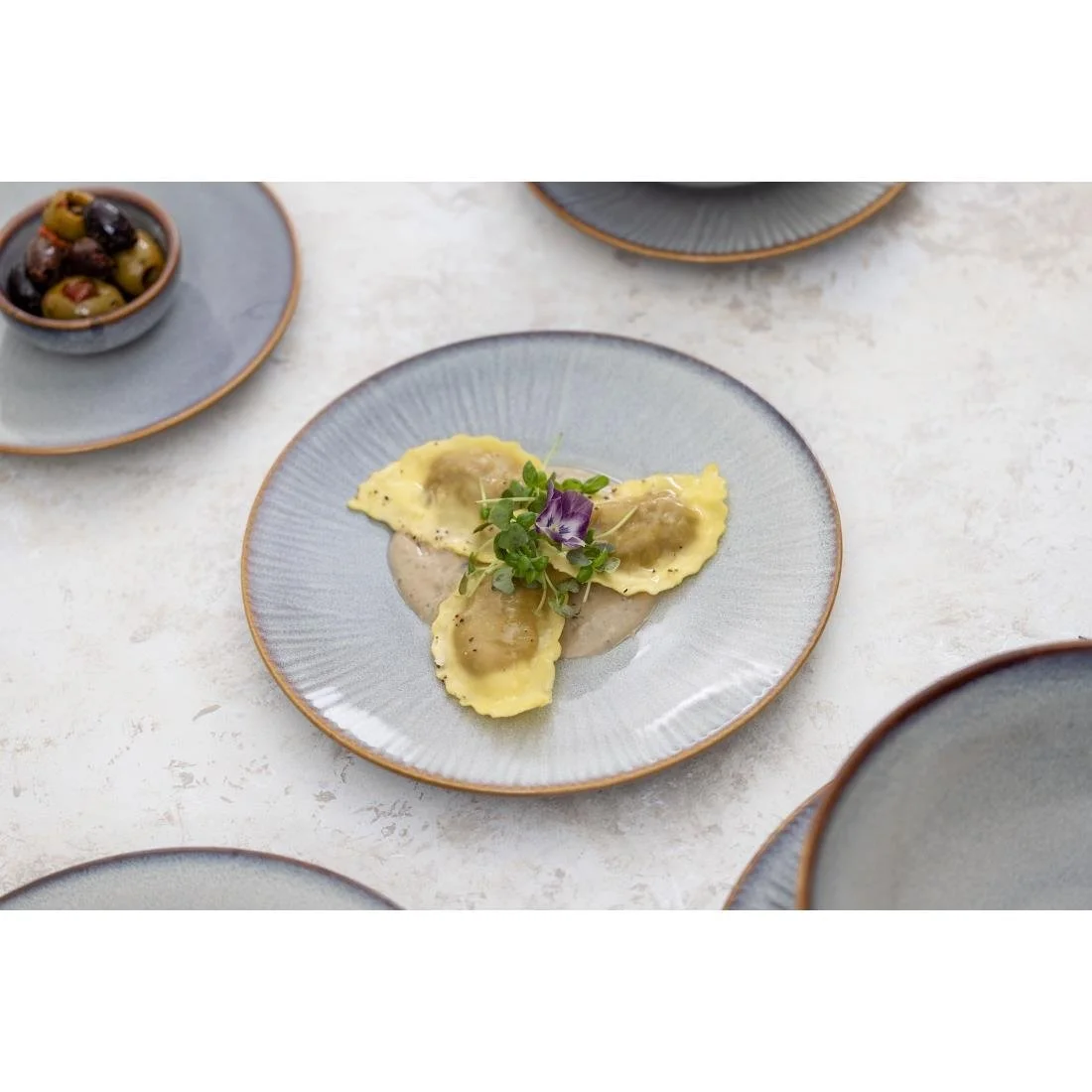 Olympia Drift Embossed Coupe Plates 220mm (6 Pack) - Image 13