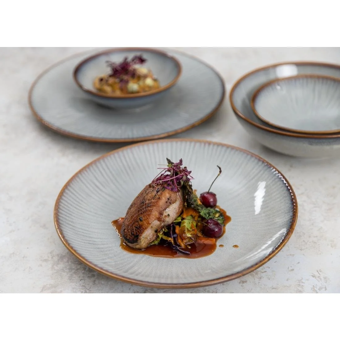 Olympia Drift Embossed Coupe Bowls 155mm (6 Pack) - Image 8