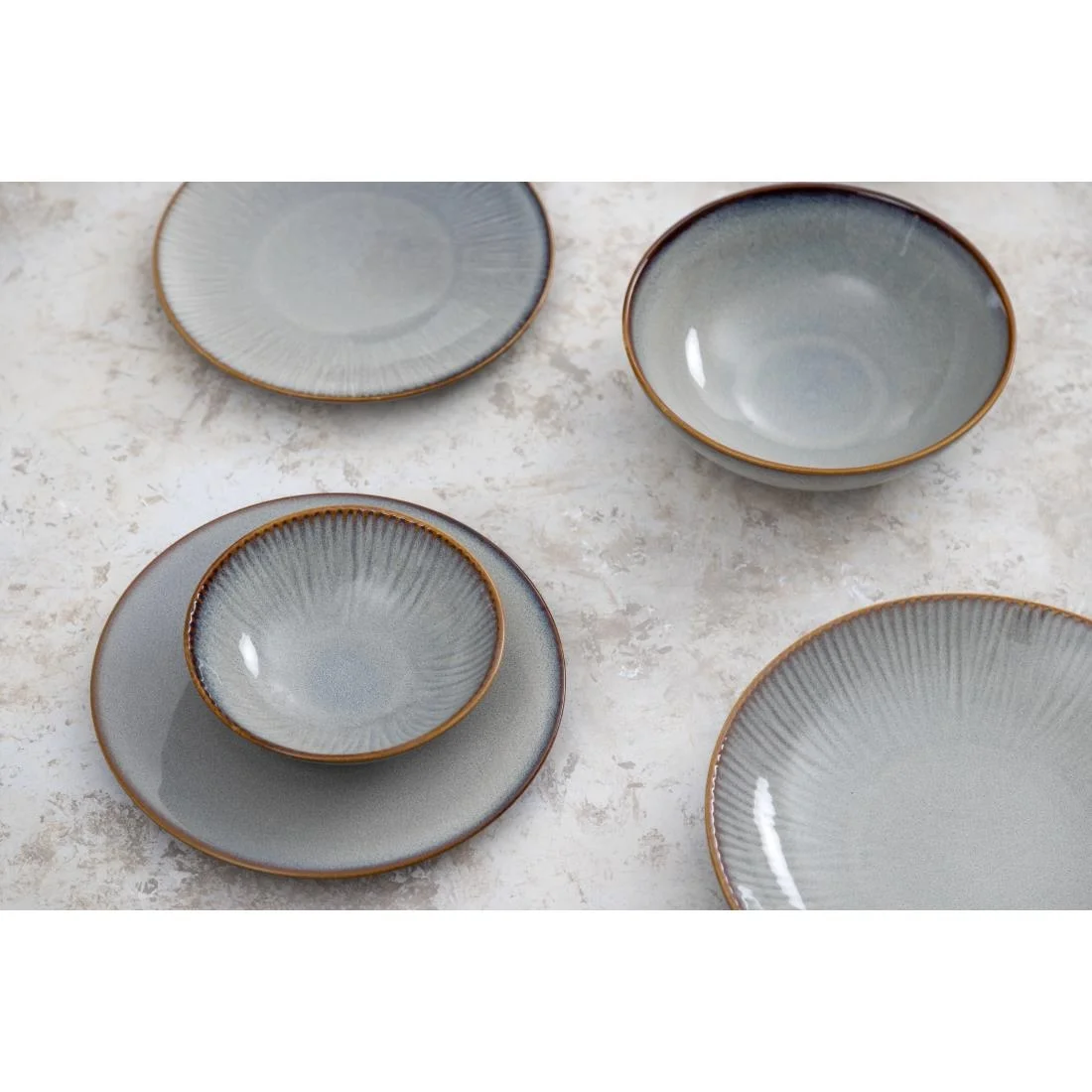 Olympia Drift Embossed Coupe Bowls 155mm (6 Pack) - Image 9