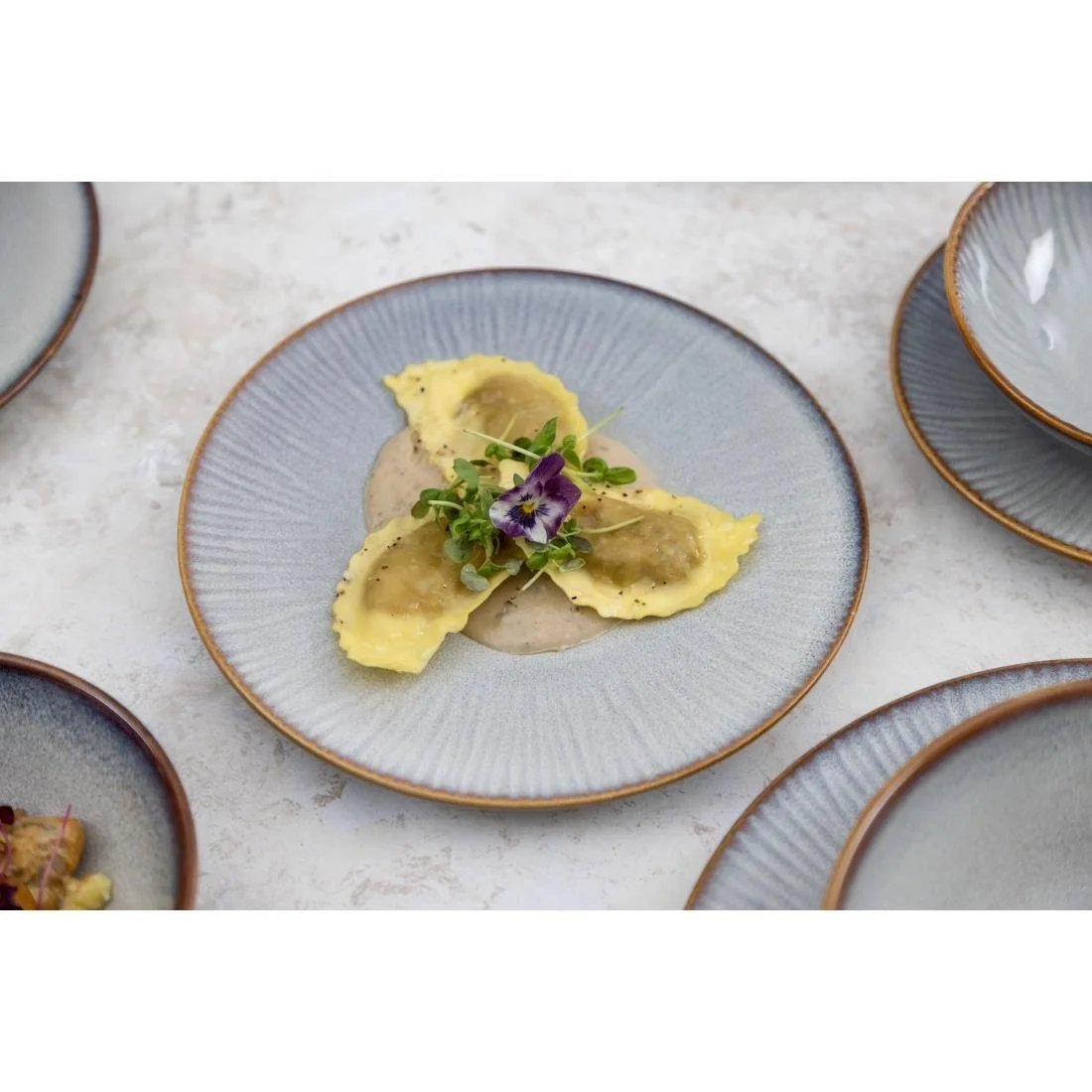 Olympia Drift Embossed Coupe Plates 220mm (6 Pack) - Image 16