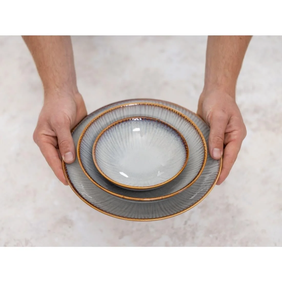 Olympia Drift Embossed Coupe Bowls 155mm (6 Pack) - Image 11
