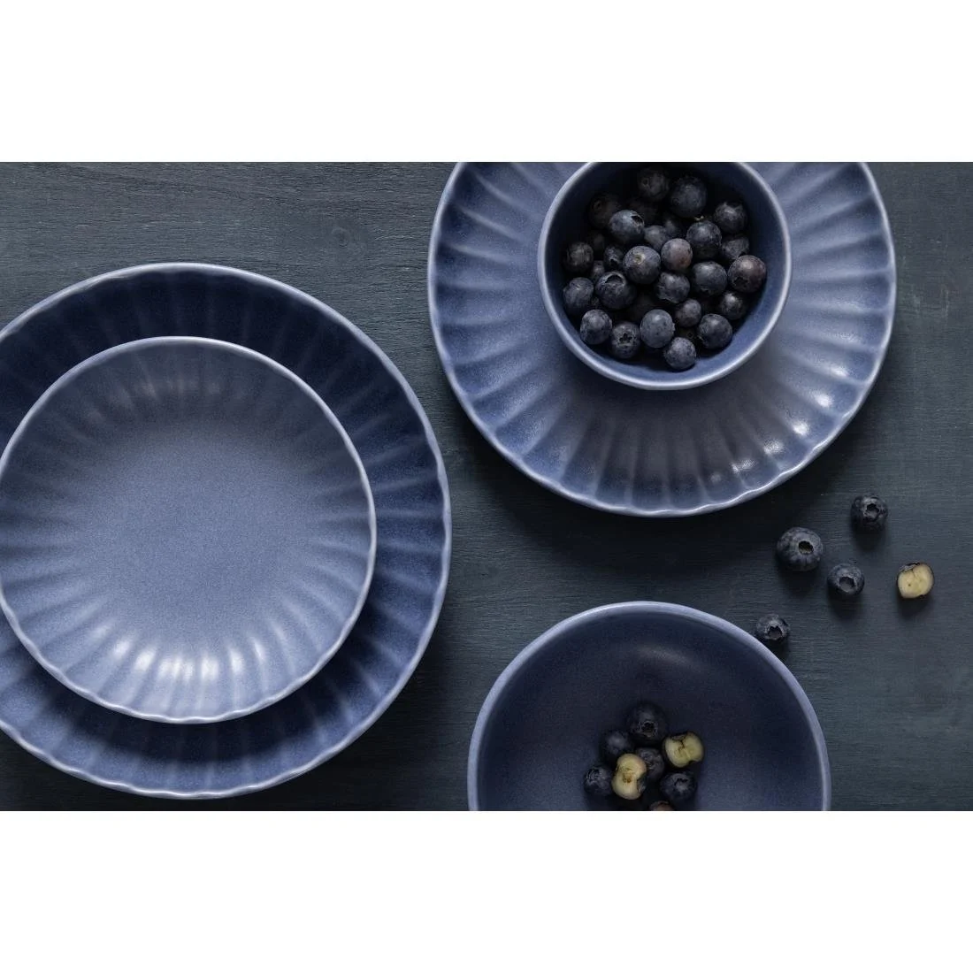 Olympia Corallite Coupe Bowls Blue 160mm (6 Pack) - Image 3