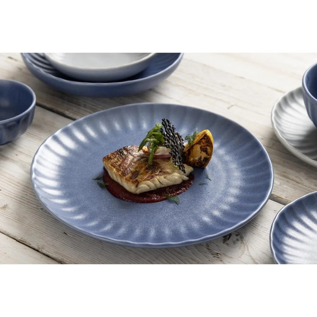 Olympia Corallite Plates Blue 280mm (6 Pack) - Image 11