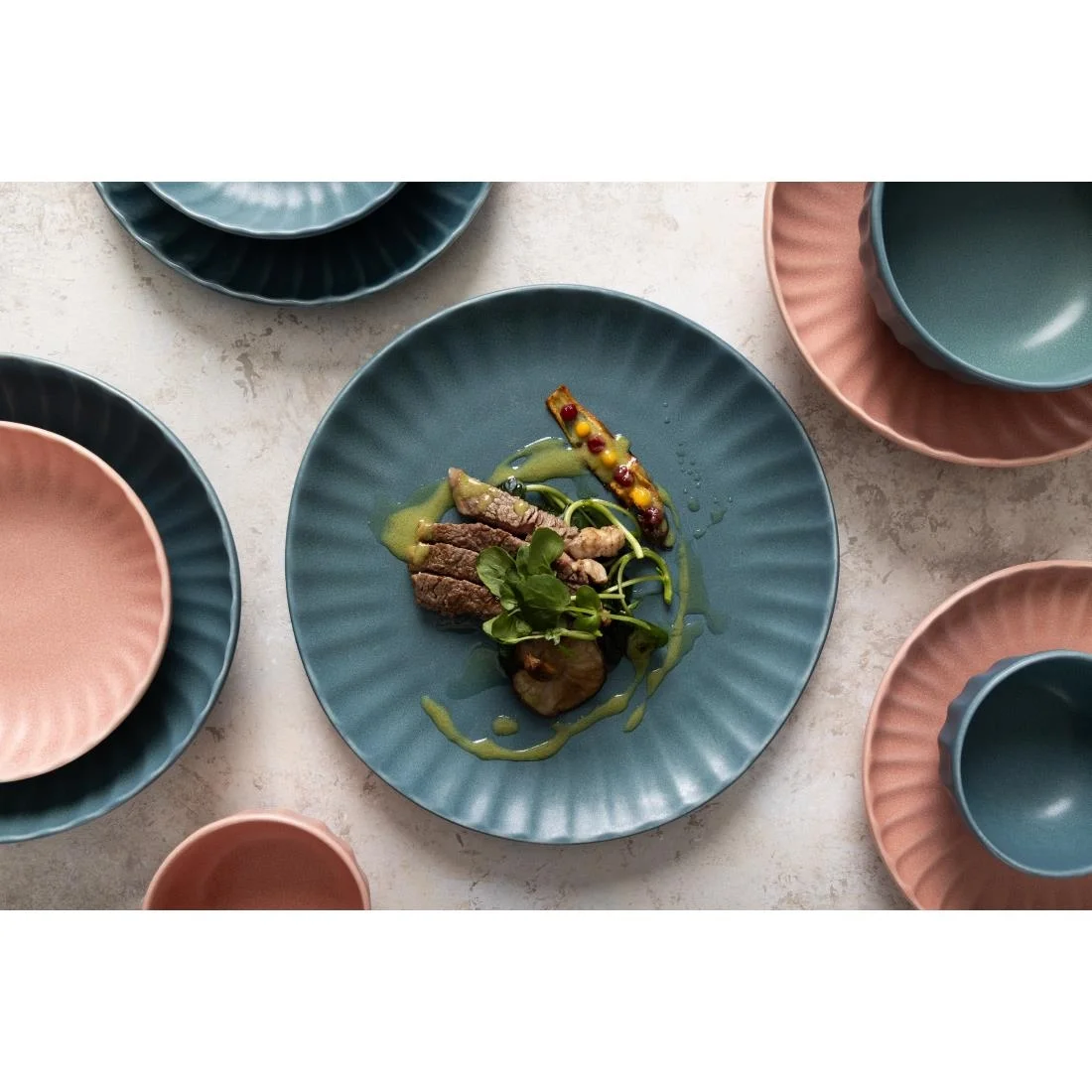 Olympia Corallite Plates Green 280mm (6 Pack) - Image 9