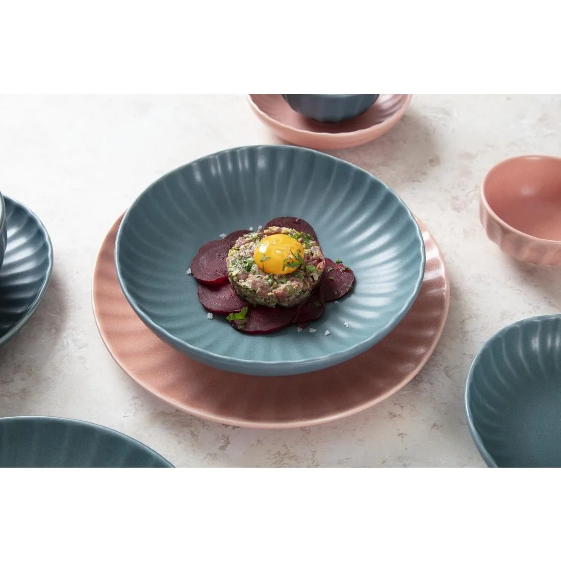 Olympia Corallite Plates Peach 280mm (6 Pack) - Image 4