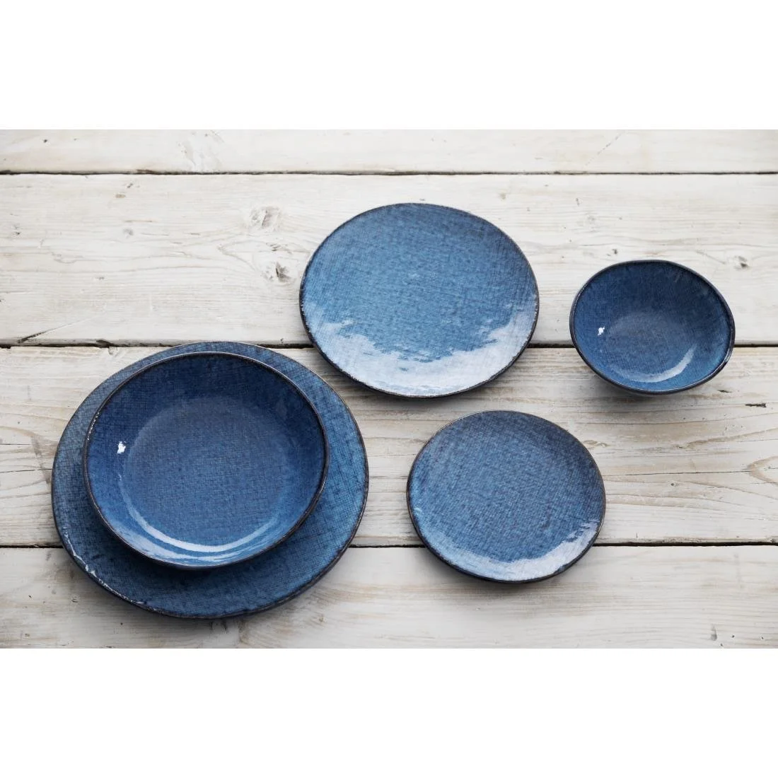 Olympia Denim Coupe Plates Blue 285mm (4 Pack) - Image 3