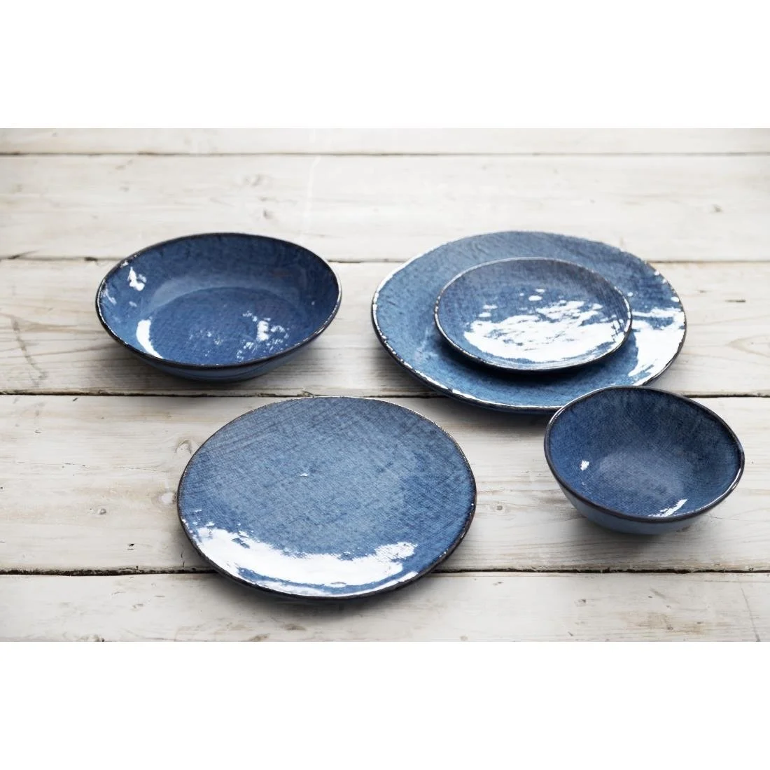 Olympia Denim Coupe Plates Blue 285mm (4 Pack) - Image 4