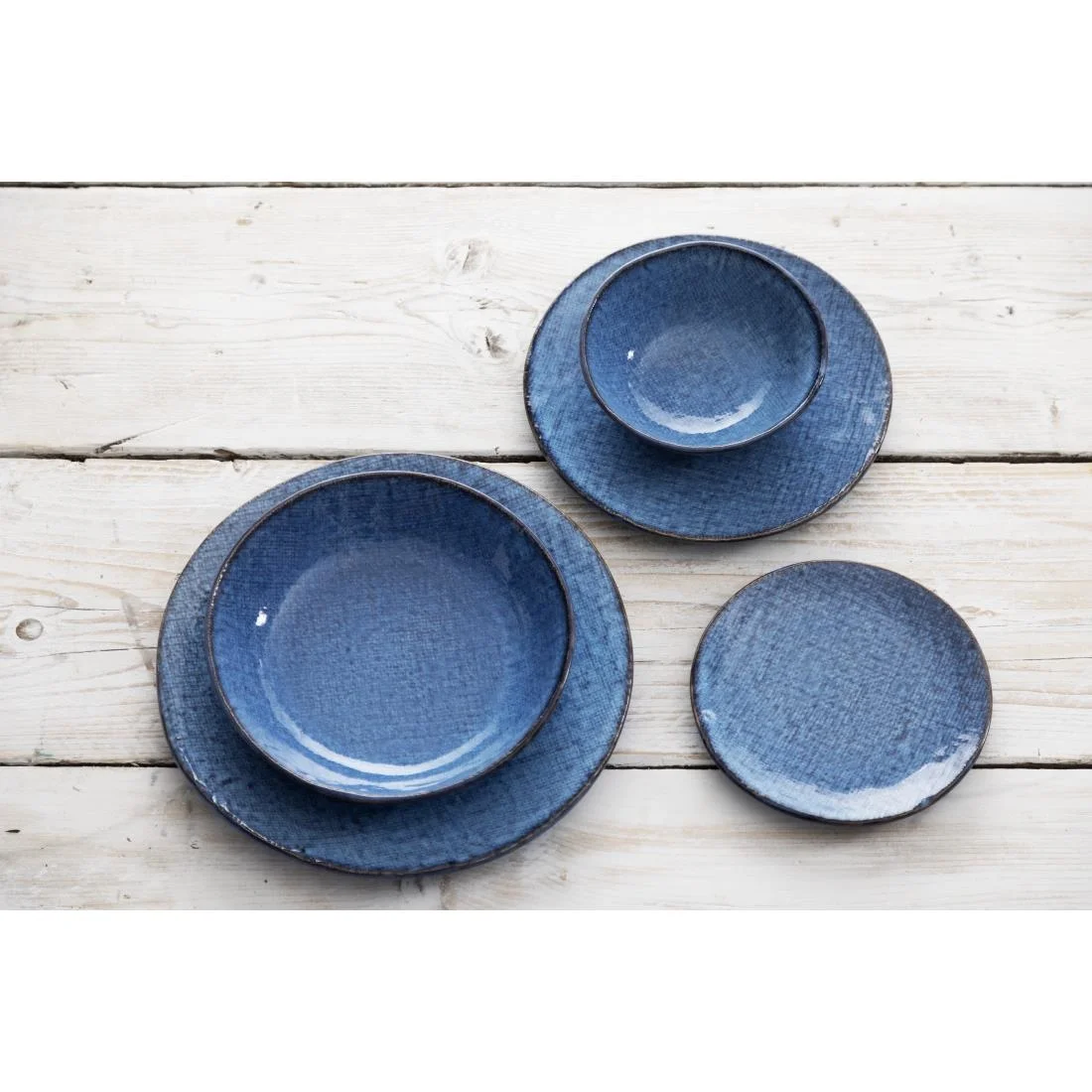 Olympia Denim Coupe Plates Blue 180mm (6 Pack) - Image 3