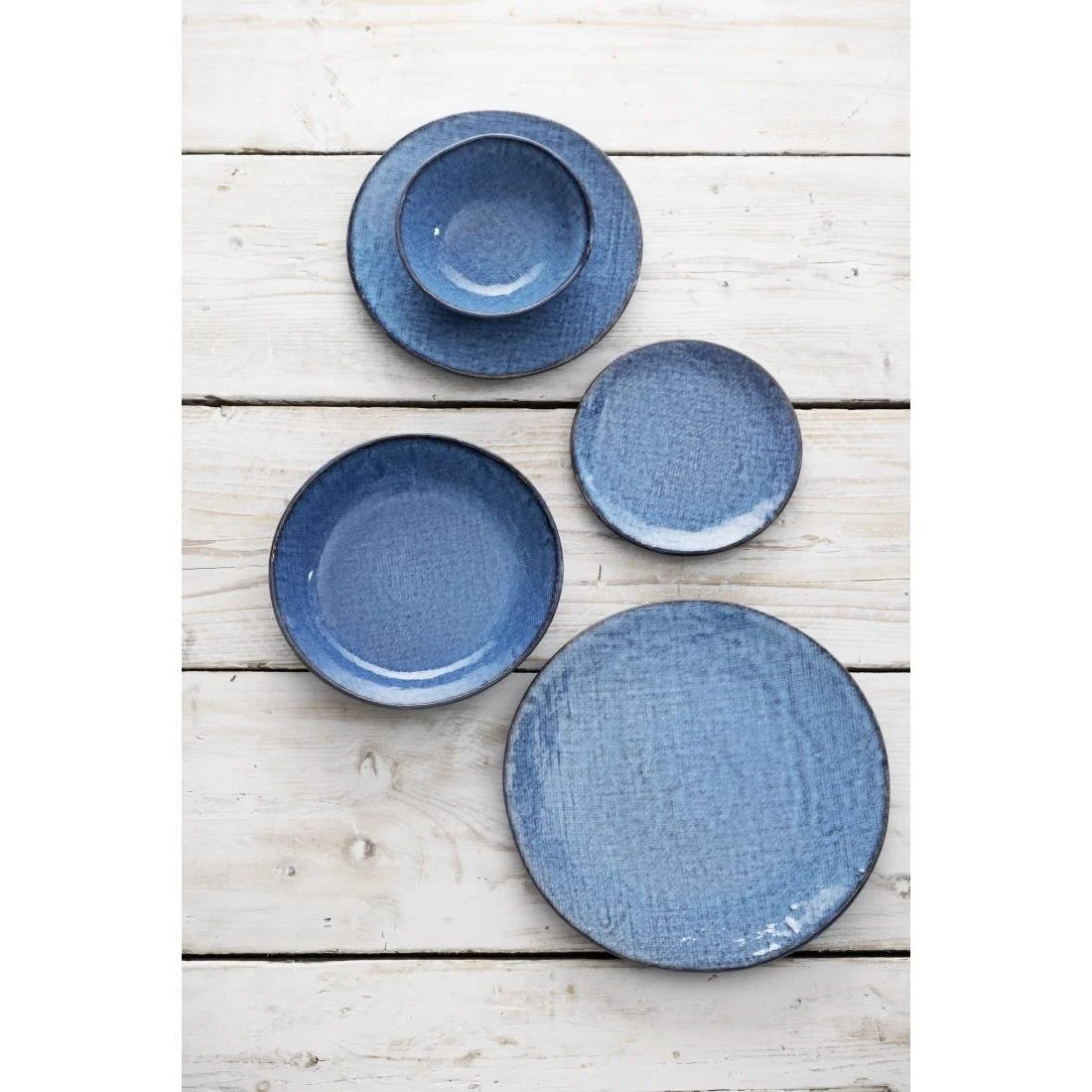 Olympia Denim Coupe Plates Blue 180mm (6 Pack) - Image 5