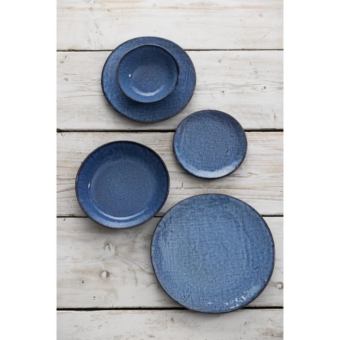 Olympia Denim Coupe Plates Blue 180mm (6 Pack) - Image 5