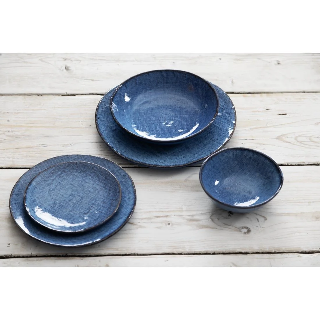 Olympia Denim Coupe Plates Blue 180mm (6 Pack) - Image 6