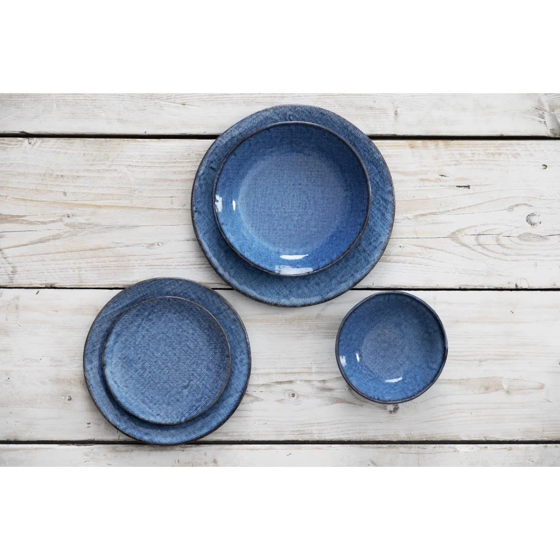Olympia Denim Coupe Plates Blue 230mm (6 Pack) - Image 6