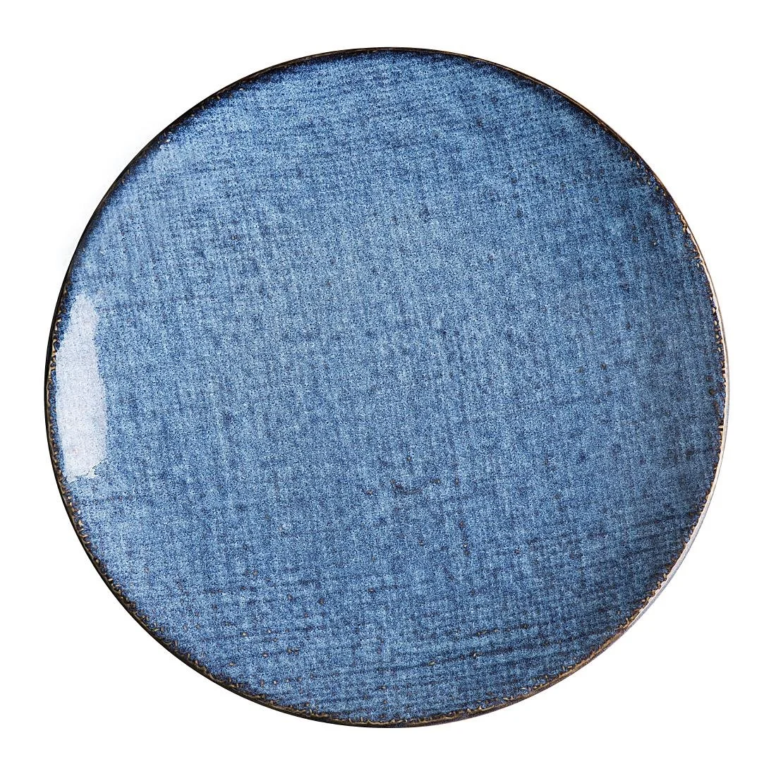 Olympia Denim Coupe Plates Blue 230mm (6 Pack) - Image 1