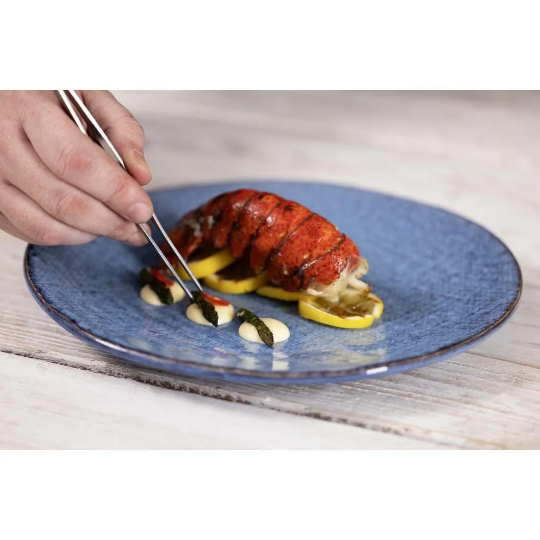 Olympia Denim Coupe Plates Blue 285mm (4 Pack) - Image 7