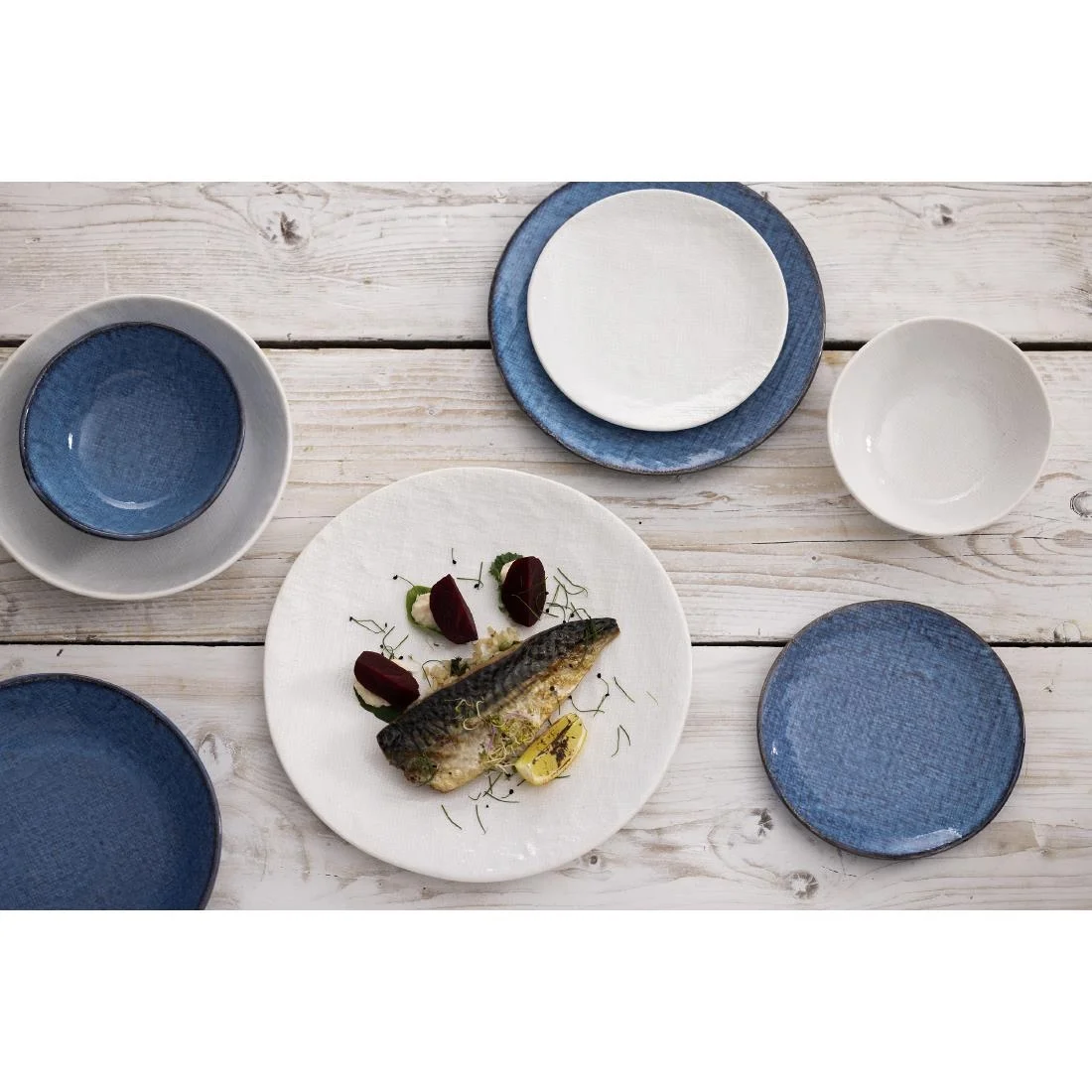 Olympia Denim Coupe Plates White 180mm (6 Pack) - Image 4