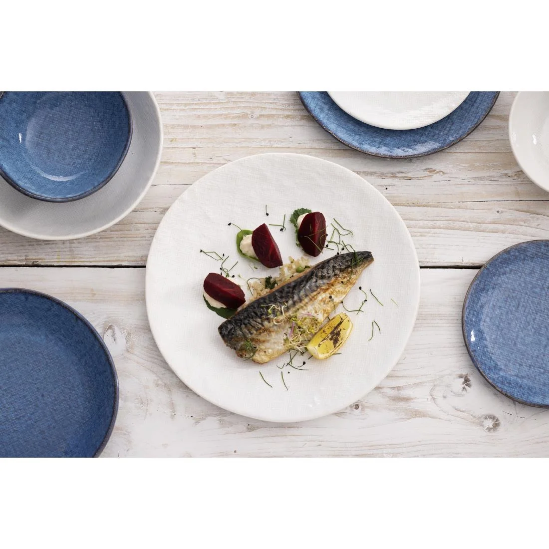 Olympia Denim Coupe Plates White 285mm (4 Pack) - Image 5