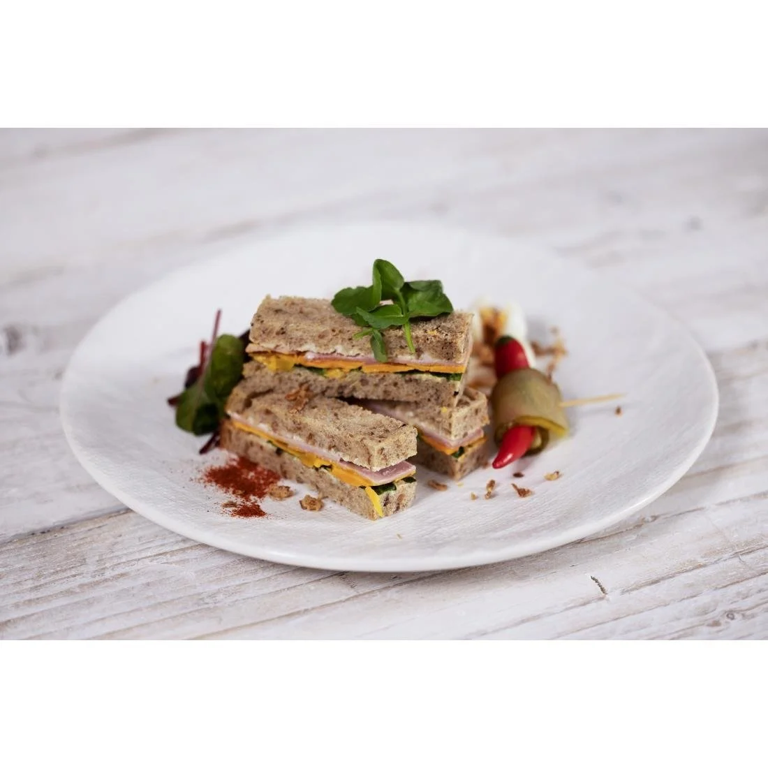 Olympia Denim Coupe Plates White 285mm (4 Pack) - Image 6