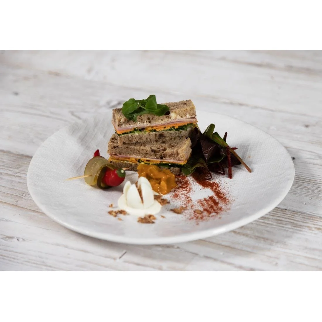 Olympia Denim Coupe Plates White 285mm (4 Pack) - Image 7