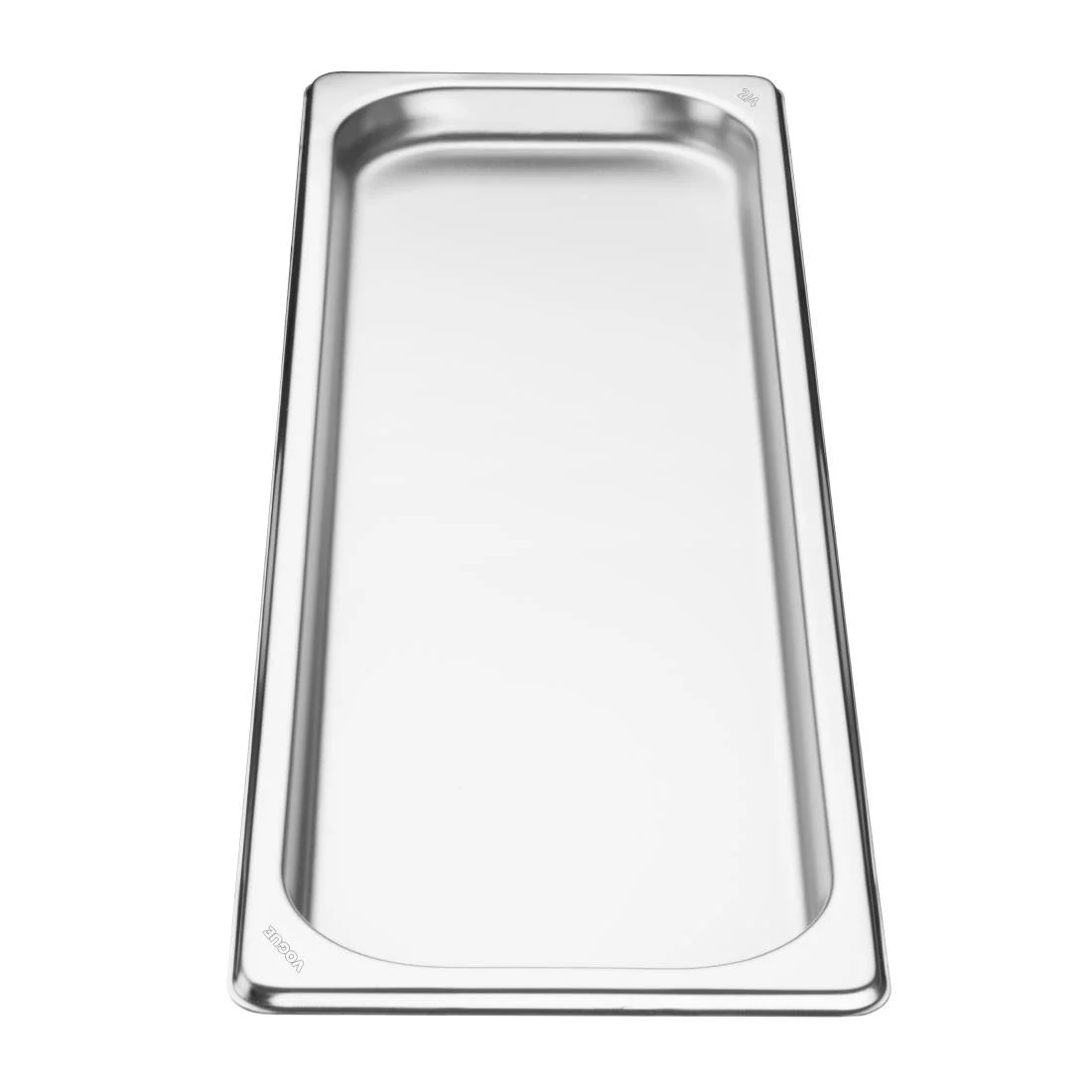 Vogue Stainless Steel Gastronorm 2/4 Tray 20mm - Image 3