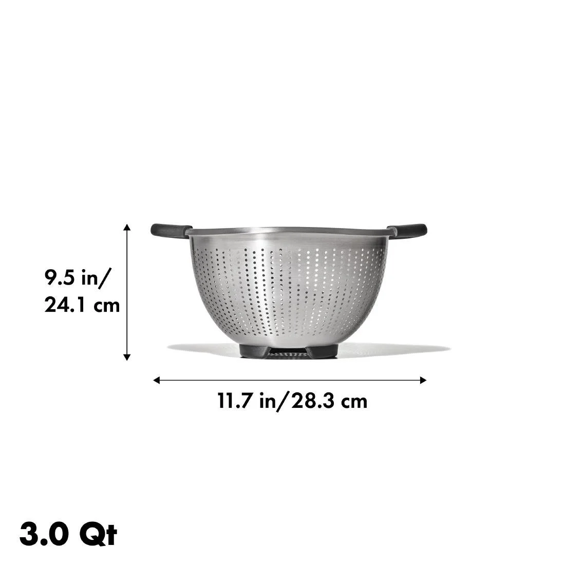 OXO Steel Colander 2.8Ltr - Image 3